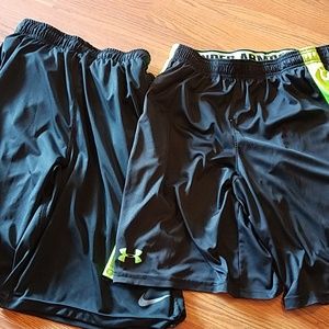 Mens Medium Nike Under Armour Shorts